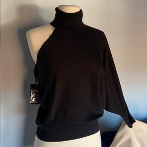 Worth one sleeve turtleneck pullover